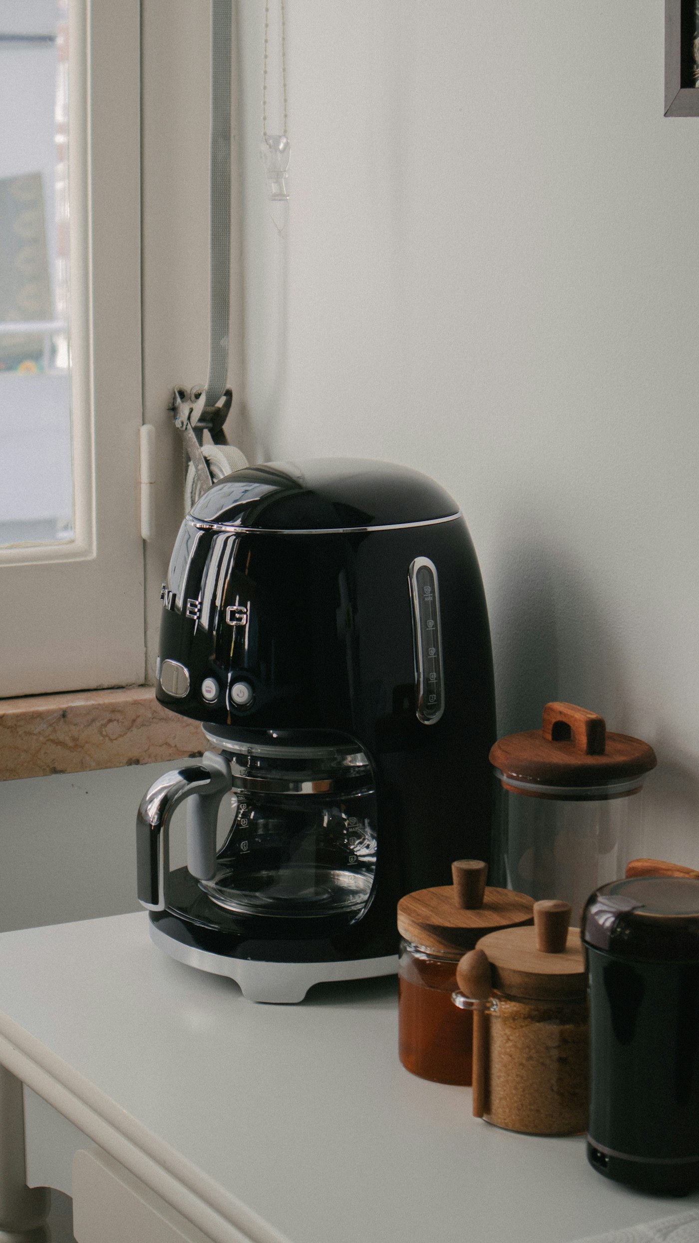Een airfryer op het aanrecht